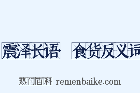 震泽长语·食货反义词是什么意思的图片
